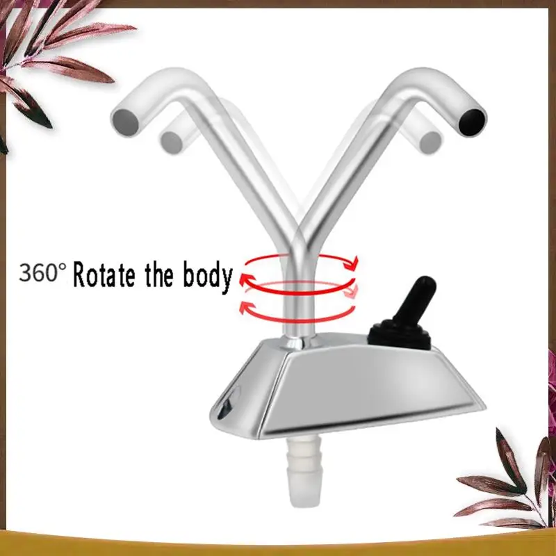 

AB59-Spout Кран для воды с одним отверстием Кран для кемпера Караван Полный поворот на 360 градусов Краны 1 шт. Серебристый