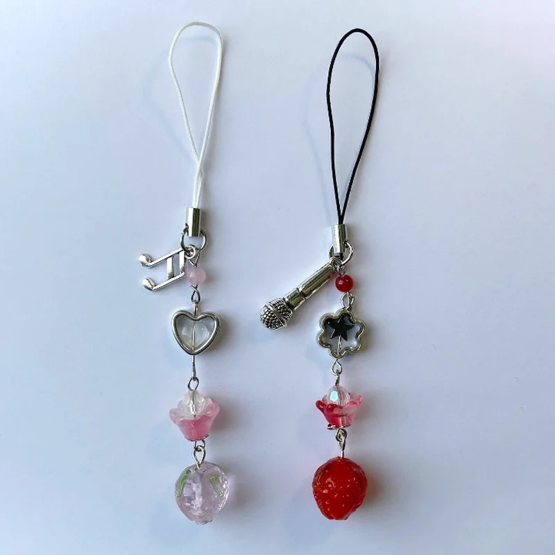 Nana&Hachi Strawberries Y2k Phone Charm/Keychain