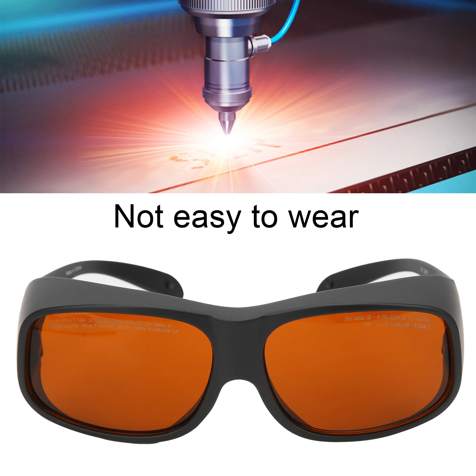 ZK30 Safety Laser Glasses 532nm 1064nm Wavelength Protective Goggles Wearproof for Eye Protection Laser Goggles