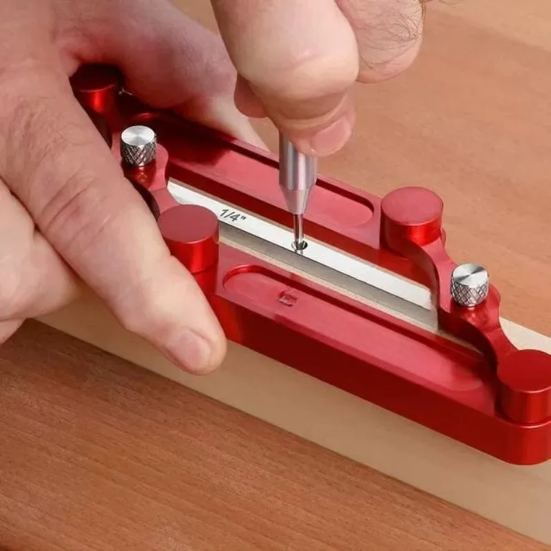Woodworking Straight Hole Locator Doweling Drill Guide Wooden Dowel Pin Punching Tool