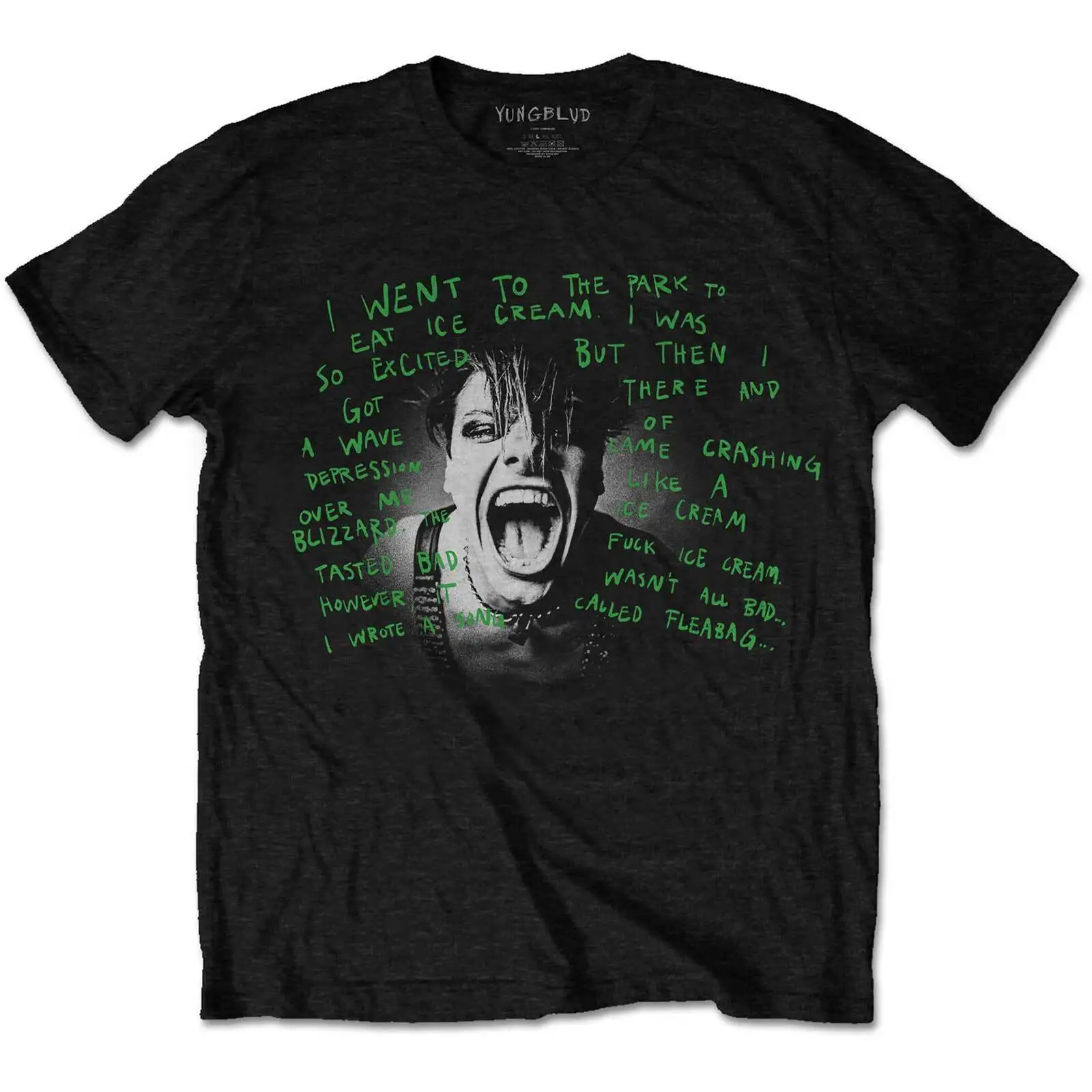 Yungblud T Shirt Lyric Photo Official New