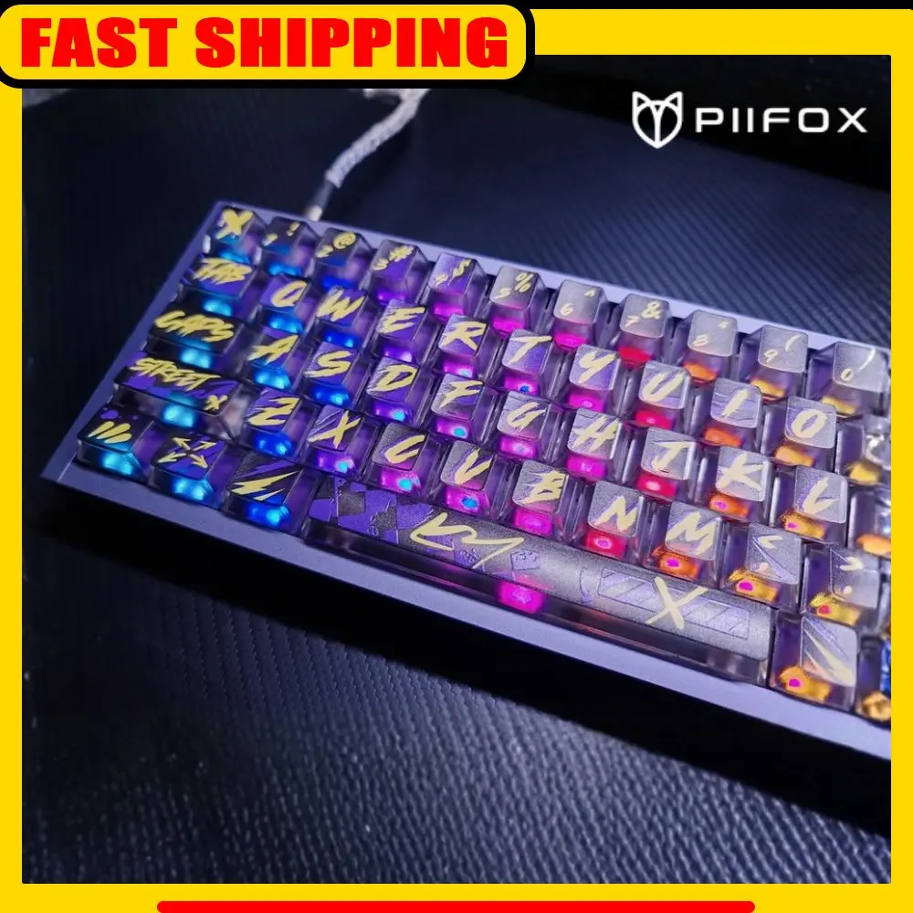 

PIIFOX DEFENDER68 Black Tortoise Version 8K RT0.001 Magnetic Switch Gaming Keyboard Hifi Sound Gasket Hot Swap Aluminum alloy PC