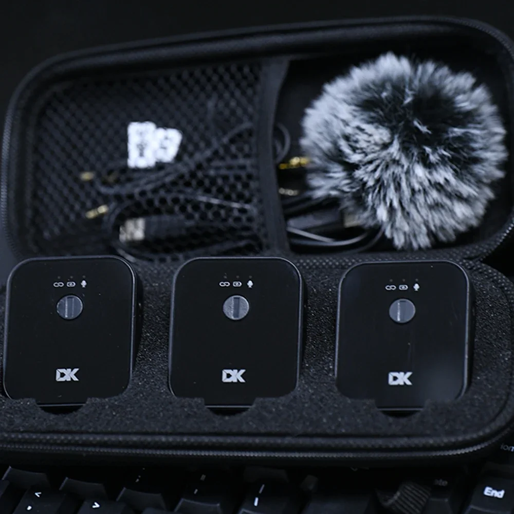 DK MP-9 Lavalier Wireless Microphone Intelligent Noise Reduction Smart Interview & Program Recording Mic