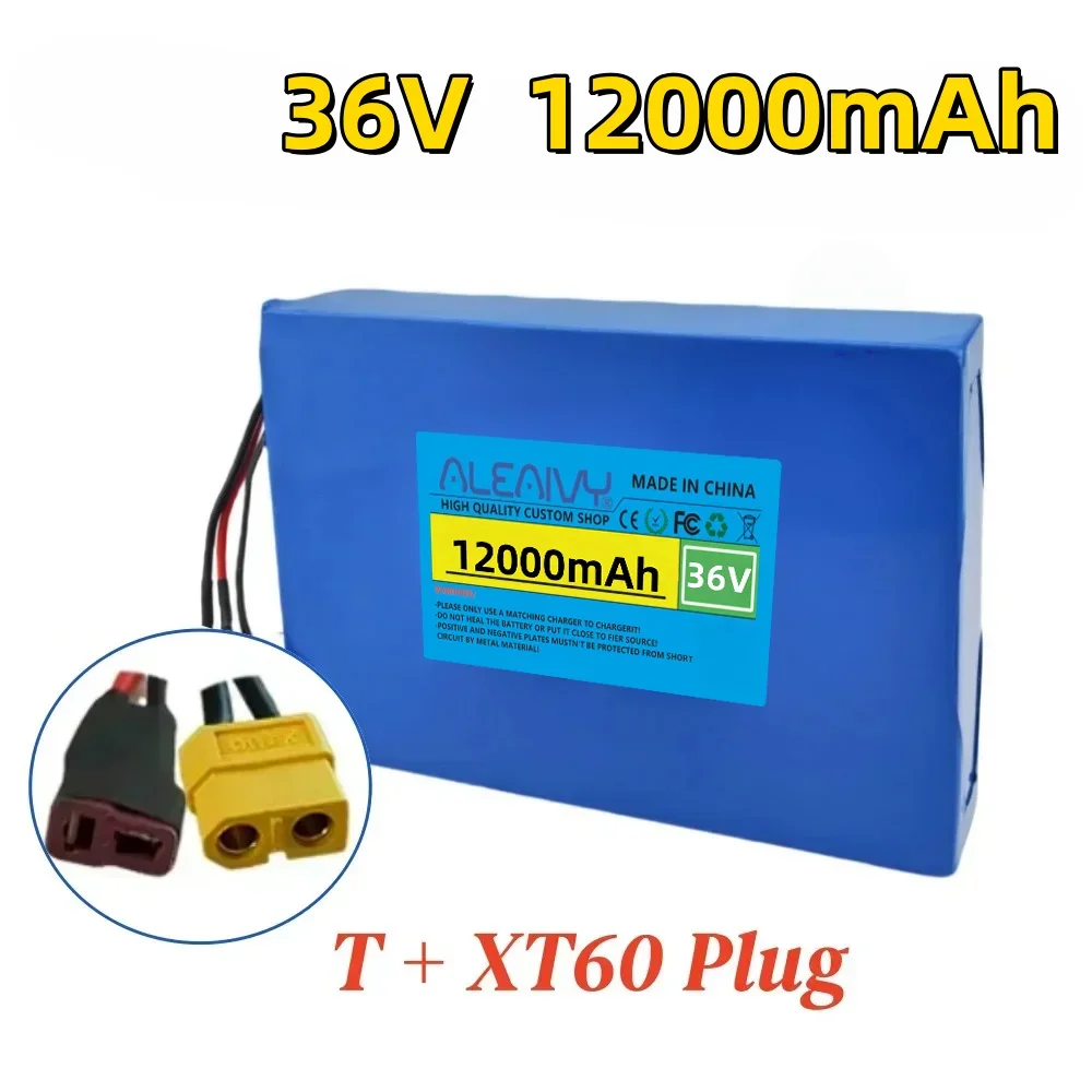 36V 12000mAh 10S4P 18650 lithiumbatterijpak - BMS uitgerust oplaadbaar voor 500W skateboard dagelijks woon-werkverkeer vervanging