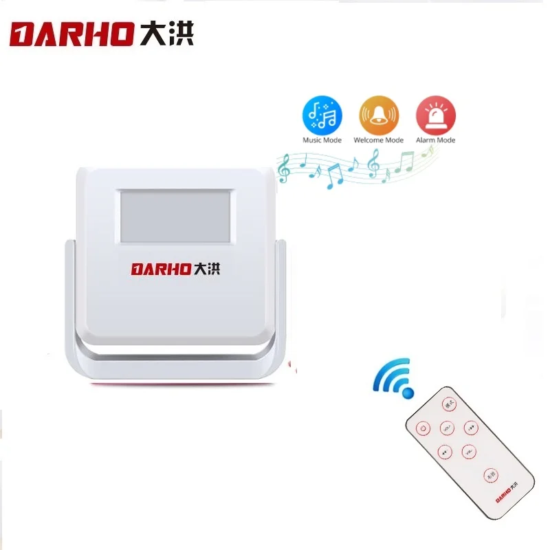 Darho Wireless Doorbell Dingdong 15 Songs For Home Shop Welcome Chime Door Bell Intelligent Smart Alarm System With Battery