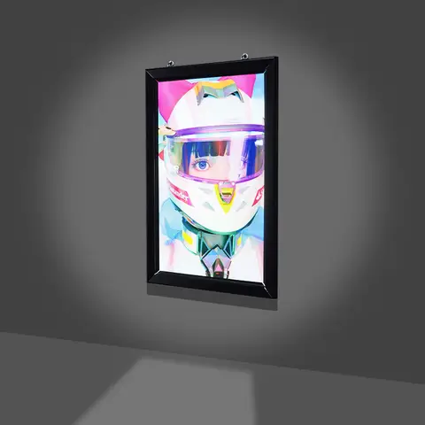 movie poster cute girl anime light box a2 frames picture wall art led light pictures ad led poster frame