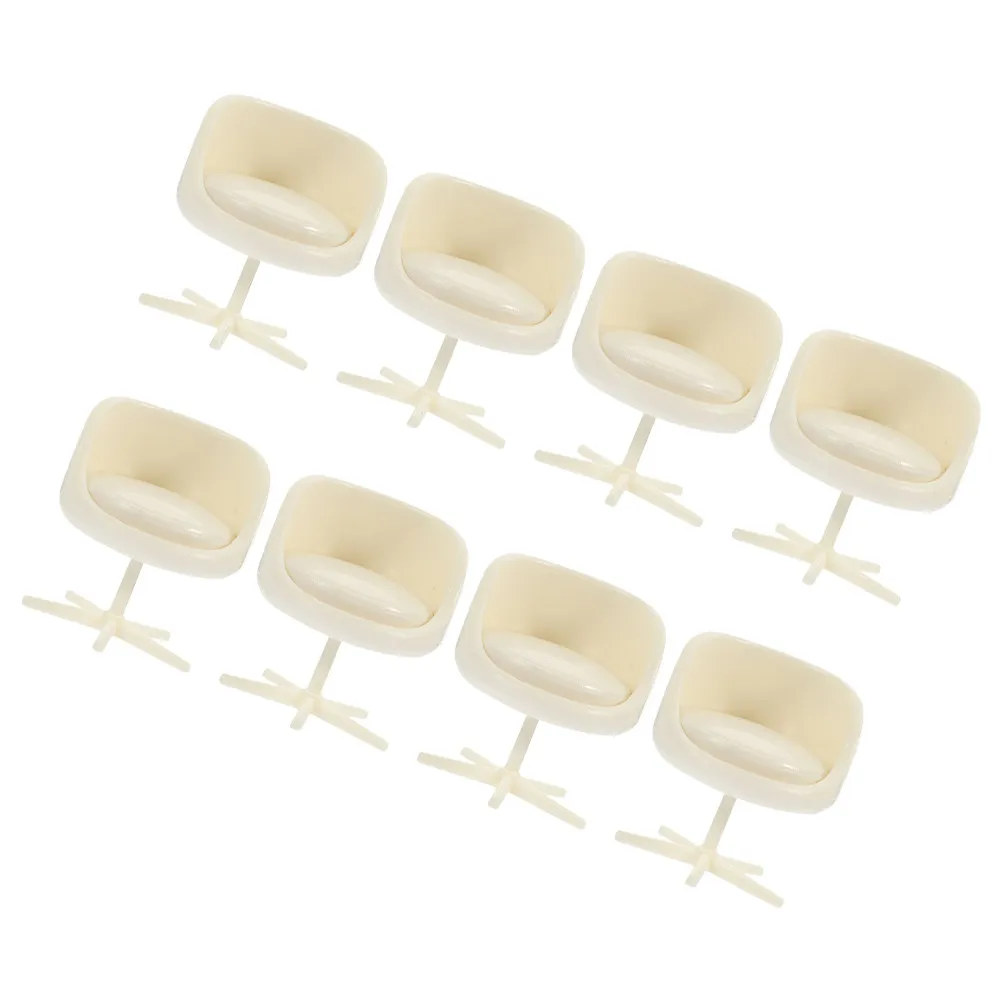 

8Pcs 1:25 Miniature Office Swivel Chairs Sleek Rotatable Design for Dollhouse Decoration Home Office Display Cabinet Miniature