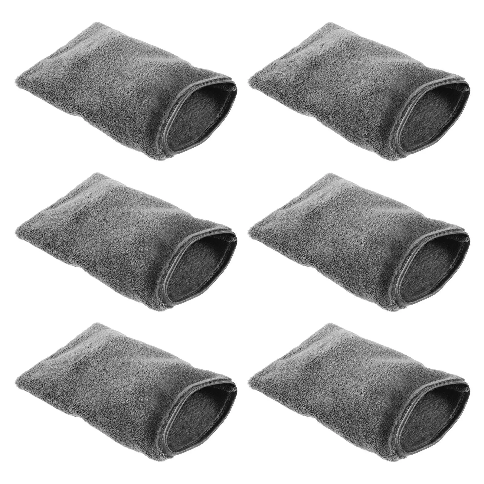 Microfiber Bath Mitts 6 Pack Soft Reusable Face Washing Gloves Makeup Remover Exfoliating Body Wash