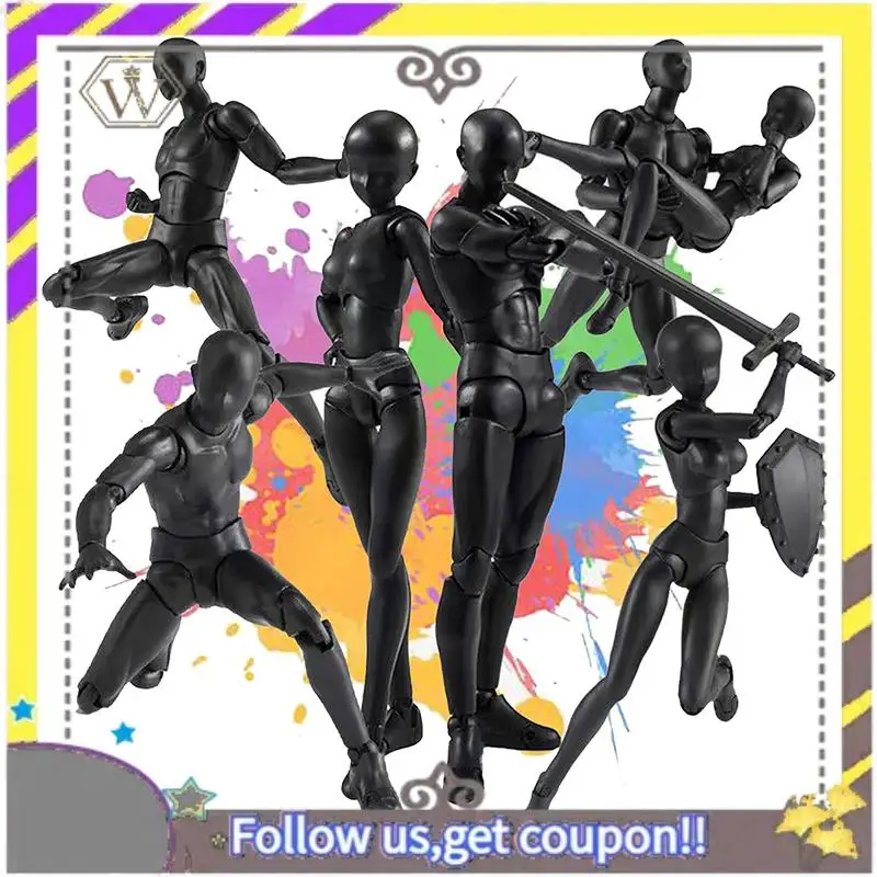New Action Figures PVC Model With Box Drawing Figure Models For Artists(Female+Male)