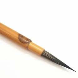Thin Gold Style Calligraphy Brush Rabbit Hair Baimiao Outlining Brush Watercolor Chinese Painting Small Regular Script Brush