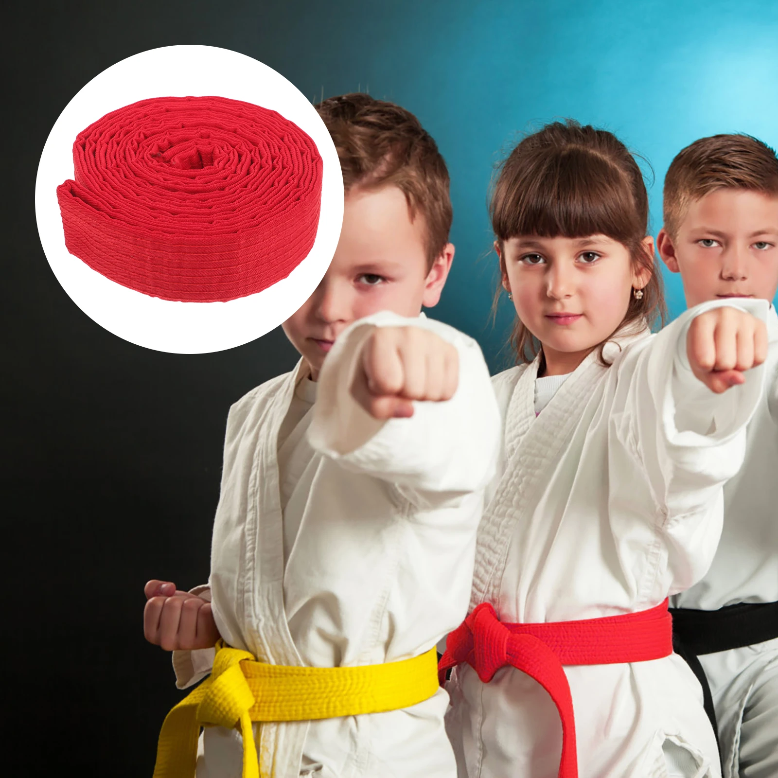 

Cotton Durable Karate Belt Lightweight Sturdy Fit Most People Professional Martial Art Waistband Taekwondo Taekwondo Belt