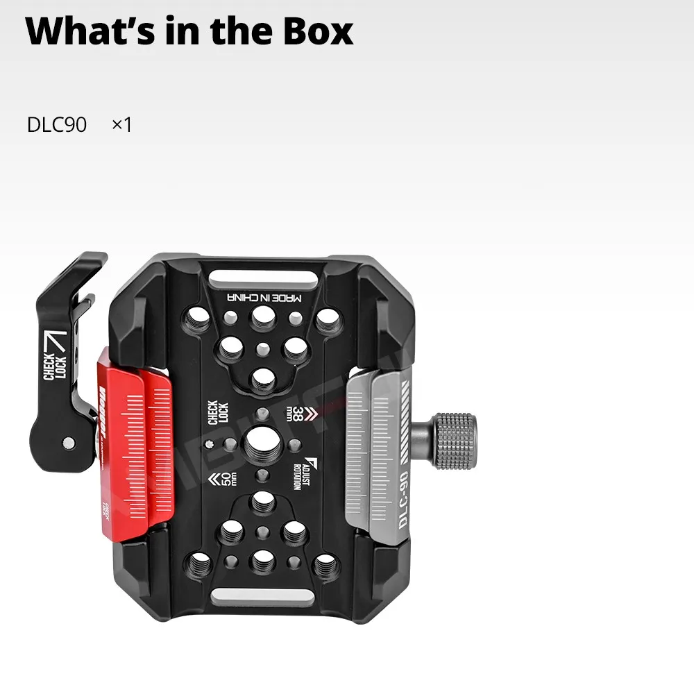 Vlogger DLC90 Quick Realease Plate Fit for Manfrotto Arca Quick Set Up Mount Camera Tripod Clamp Adapter Accessories