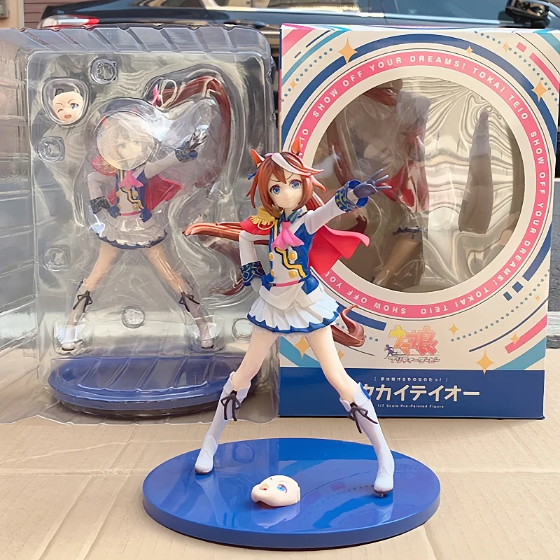 

21cm Game Pretty Derby Action Figures Tokai Teio Cartoon Anime Model Figurine Dolls Collectible Desktop Decoration Gift Toy