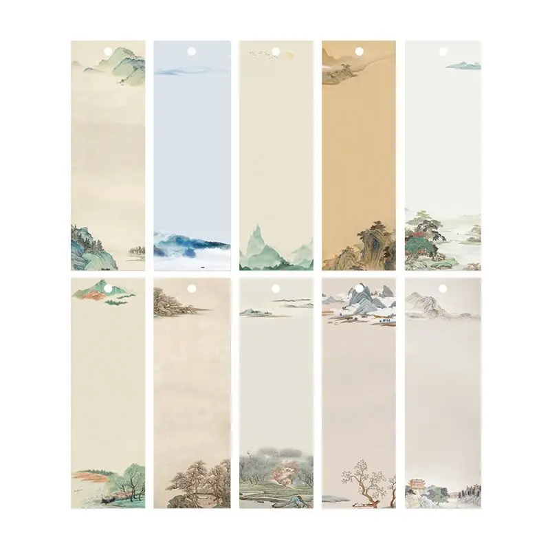 HVV Xuan paper batik bookmark, ancient style, gilded, blank for handwritten creation, painting, calligraphy, student creative