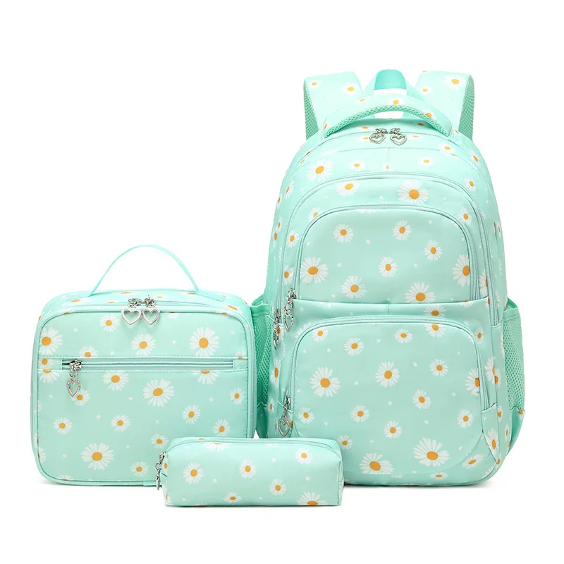 Alunos do ensino primário Schoolbag, Mochila impressão fresca, À prova d\'água pequena Daisy Bag, Casual Outdoor Bag, Bonito