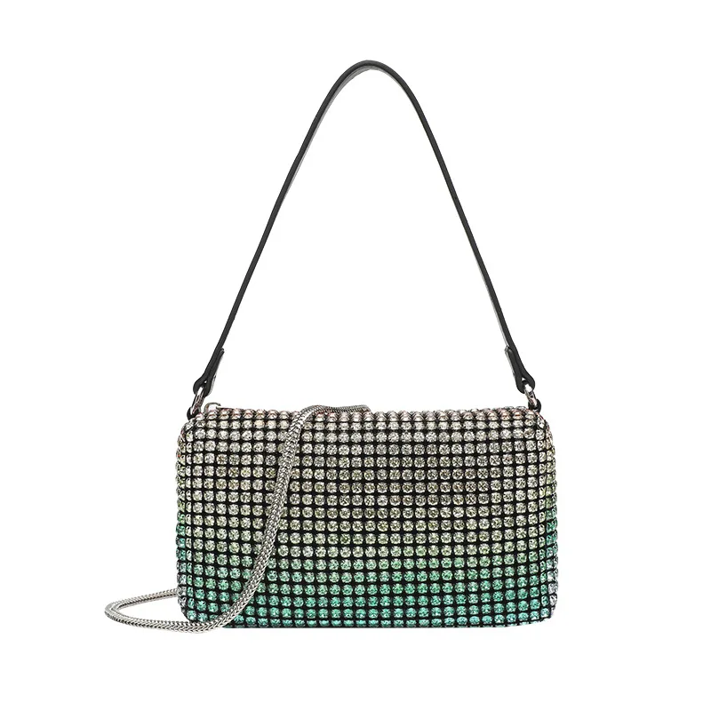 

Постепенное изменение Dawang, сумка со стразами, женская весенне-летняя цепочка, инкрустированная бриллиантами, портативная сумка на плечо для ужина Tassen Dames