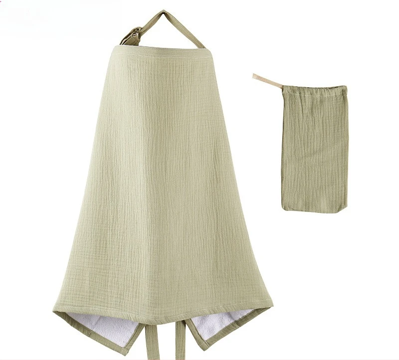 

Mother going out to breastfeed cover cotton blanket baby feeding shawl adjustable privacy apron stroller blanket