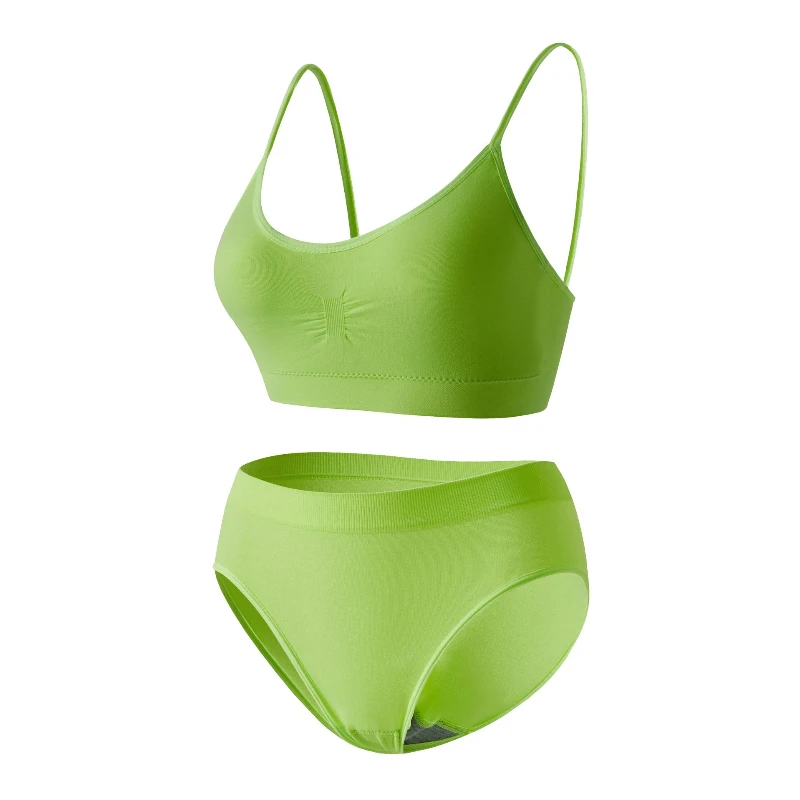 Comfortable Without Steel Rims Women's Underwear Lovely Breathable Soft Women's Bra Fashion Elegant Exquisite Women's Set