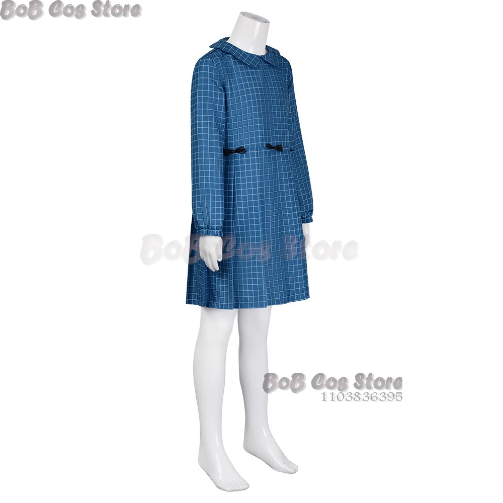 Blue Dress Scary Orphan Cosplay Adult Kid Halloween Esther Cos Costume Horror Outfit Uniform Party Girls Role play Clothes Suit