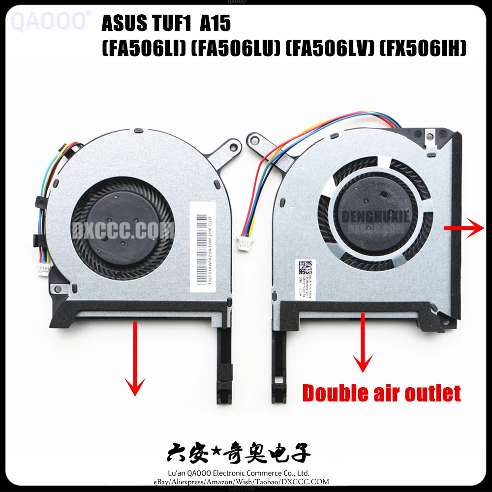 Laptop CPU FAN For ASUS TUF A15 FA506I FA506IV FA506II FA506IH A17 FA706 FA706II FA706IU FA706IH LAPTOP CPU & GPU COOLING FAN