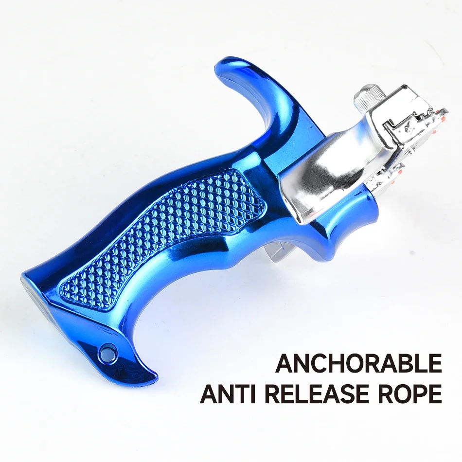 Hunting and Shooting Hunting Acessories Laser Double Spiral Slingsshot Thickened Handle Fast Press Slingshot for Outdoor