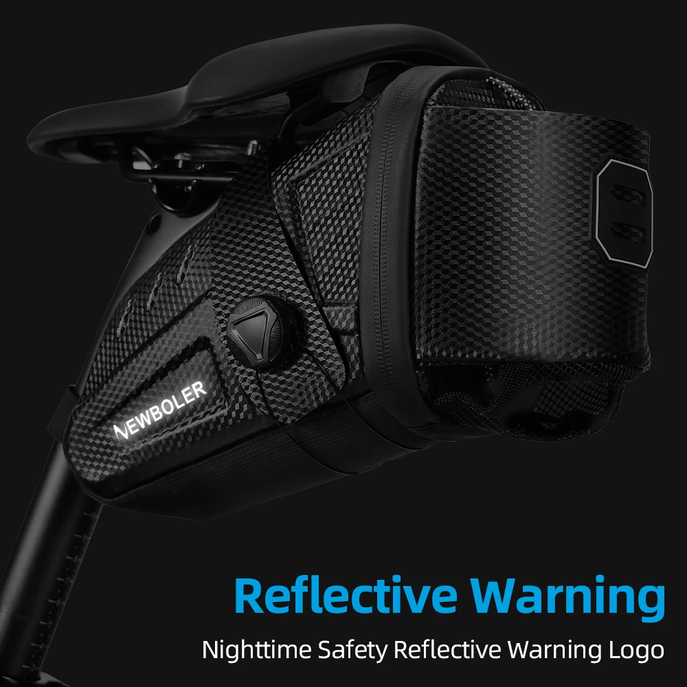 NEWBOLER Wasserdichte 2,5 L Fahrrad Satteltasche MTB Rennrad Sitz Tasche Mit Wasserkocher Rack Fahrrad Werkzeug Halter Tasche Fahrrad Zubehör – Detail 9