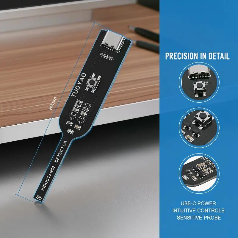 Inductor Detector Tool Motherboard Coil Tester For Phone Motherboard Repair Electromagnetic Induction Quick Fault Check