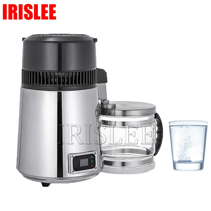 

4L Water Distiller Purifier Filter Dispenser Heating Drinking Bottle Softener 304 Stainless Home Appliance