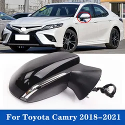 1PCS Car Rear View Rearview Side Mirror Assembly For Toyota Camry 2018 2019 2020 2021 8PINS With Signal Light