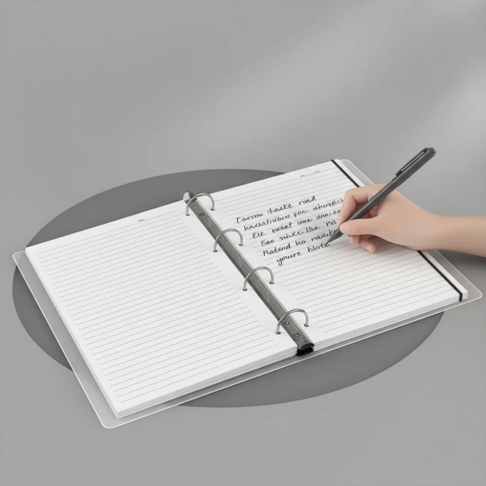 Lined Paper Loose Leaf Binder 20 Holes Design Stationery Replaceable Inner Refill Journal Keeping Metal Ring Binder