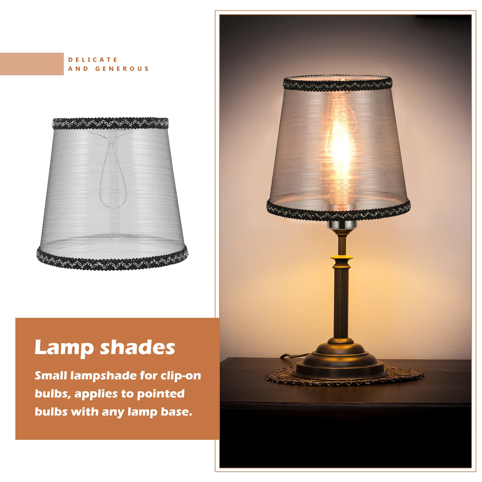 

Lamp Shade Chandelier Accessories Ceiling Light Cover Hanging Lampshade Fabric High Quality Shades Metal Lampshades Small