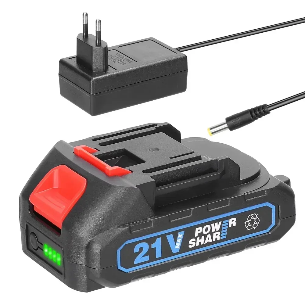 21 V wiederaufladbarer Lithium-Akku, Ersatzakku für Elektrowerkzeuge mit Anzeige für Makita 21 V Werkzeug-Ersatzakku