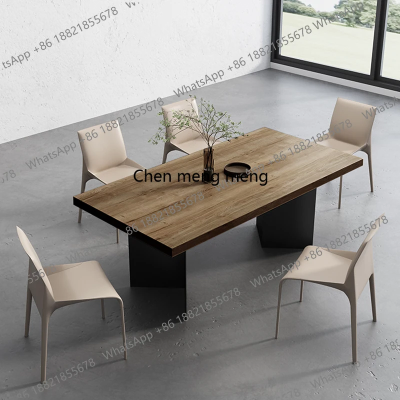 Nordic High Quality Restaurant Table Modern Light Luxury Adult Aesthetics Designer Dining Table Art Unusual Mesa Home Furniture