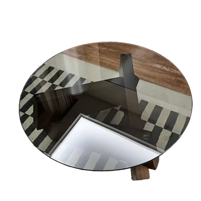 Transparent Living Room Coffee Table Glass Black Design Nordic Side Table Modern Minimalist Mesa Centro Salon Home Furniture