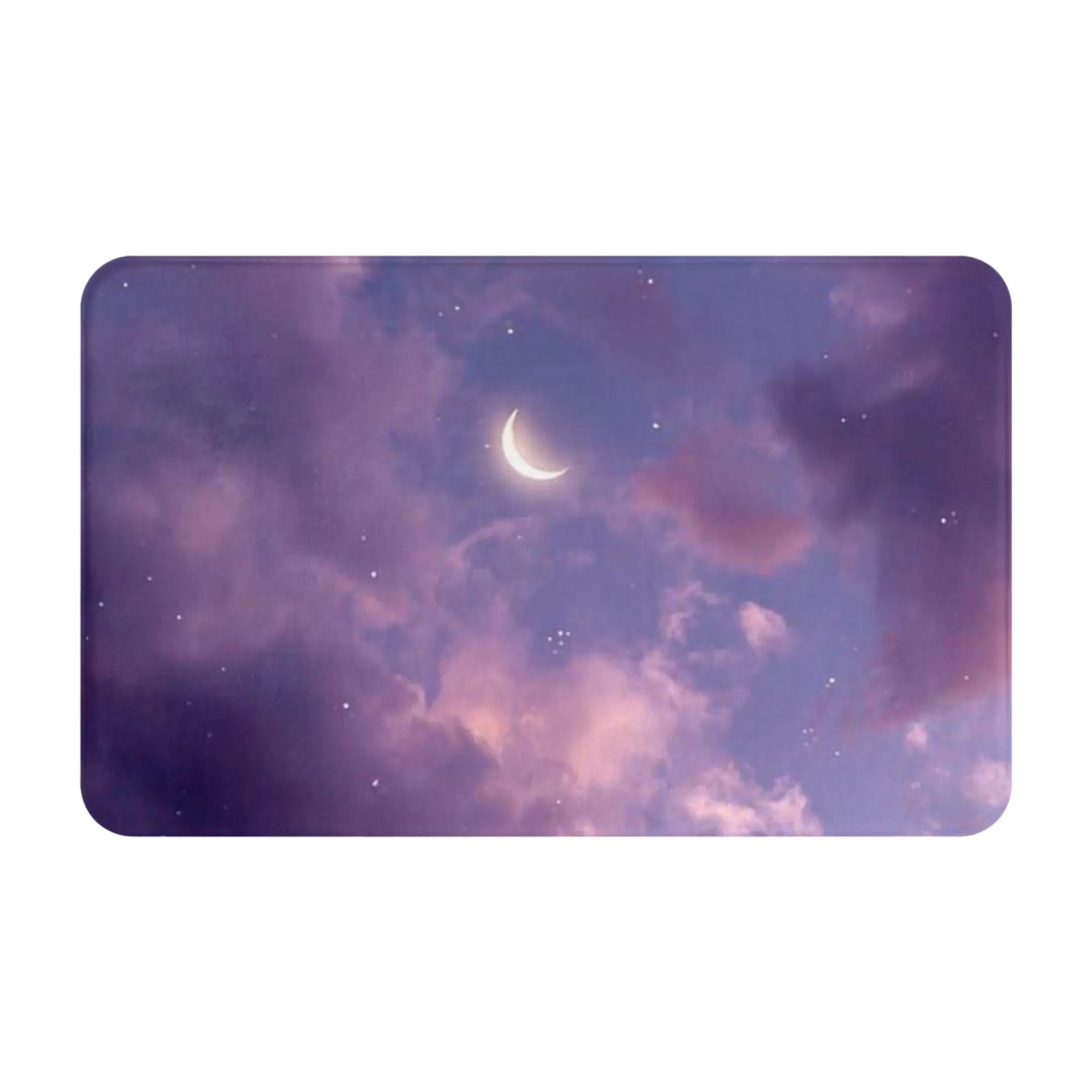 Dreamy Purple Cloud Twilight Sky Background Doormat Bathroom Kitchen Mat  Washable Home Decor