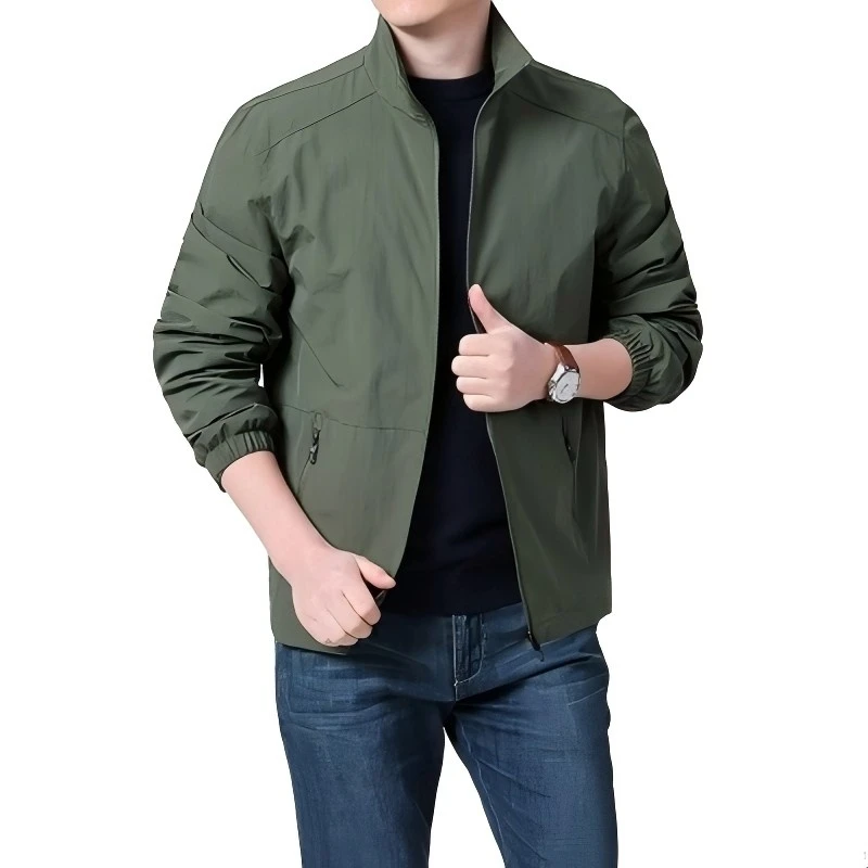 Outdoor Gym Jogger Sport Hiking Running Coat Men Clothing Spring Lightweight Varsity Jacket Men Summer Windbreaker Bomber Jacket