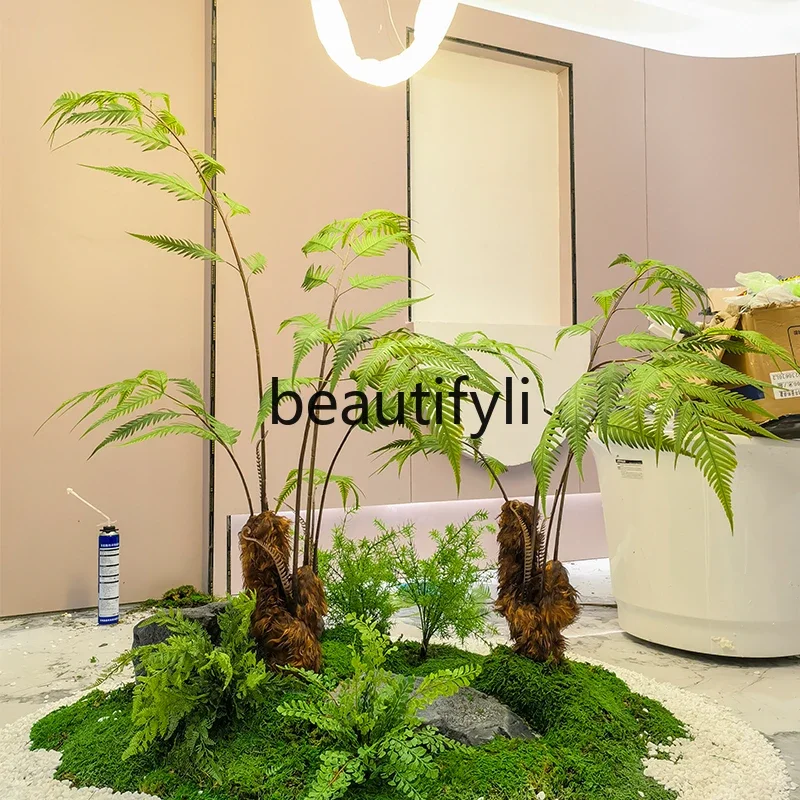 

Simulated green plant landscaping Floor-to-ceiling bionic plant False tree decorative ornament Potted plant