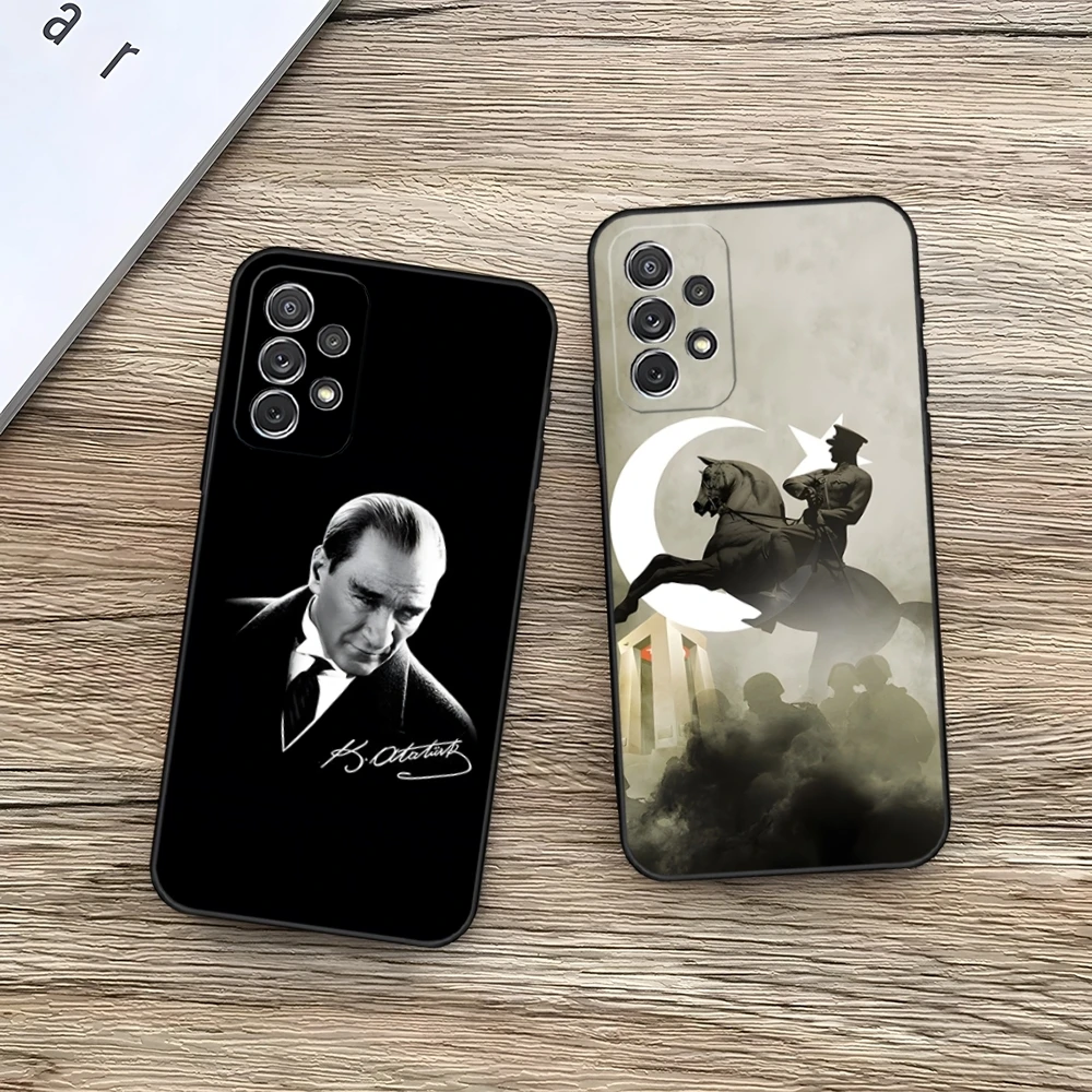 Turkey Mustafa Kemal Ataturk Phone Case For Samsung Galaxy A02 A33 A52 A13 A31 A40 A20 A23 A54 A14 A34 Back Soft Cover