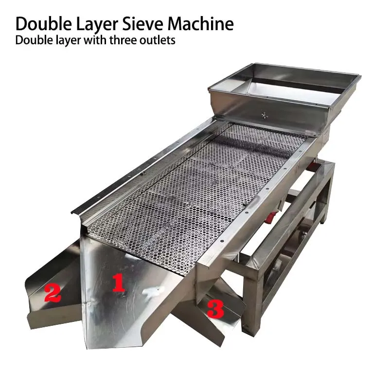 Single/Double layer Electric vibrating screen, linear screen, screening machine, material sorting machine 40*120cm