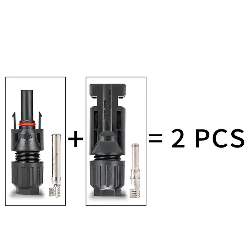 600/400/200/100/40/20/10 Pcs Photovoltaic Solar Connector Kit 1000V 30A Panel Solor Connectors for PV/MC Cable 2.5/4/6mm2