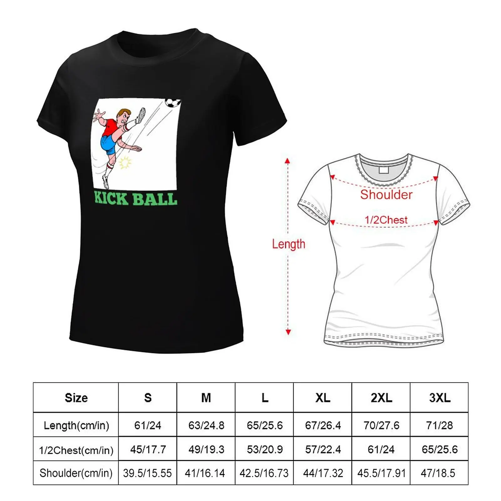 kick ball T-Shirt plain anime quick drying summer tops Womens clothing