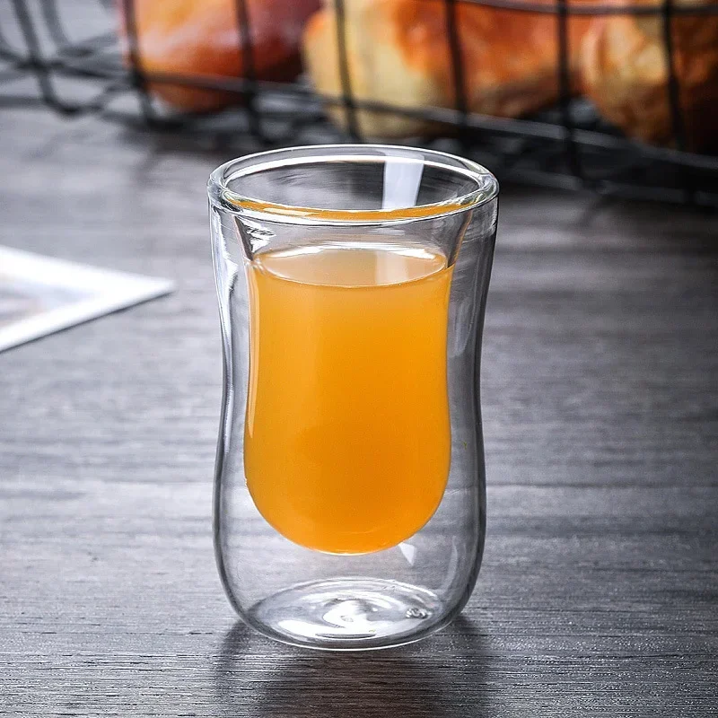 Double Wall High Borosilicate Glass Mug Tea Milk Lemon Juice Coffee Water Cup Heat Resistance Drinkware Lovers Beverage