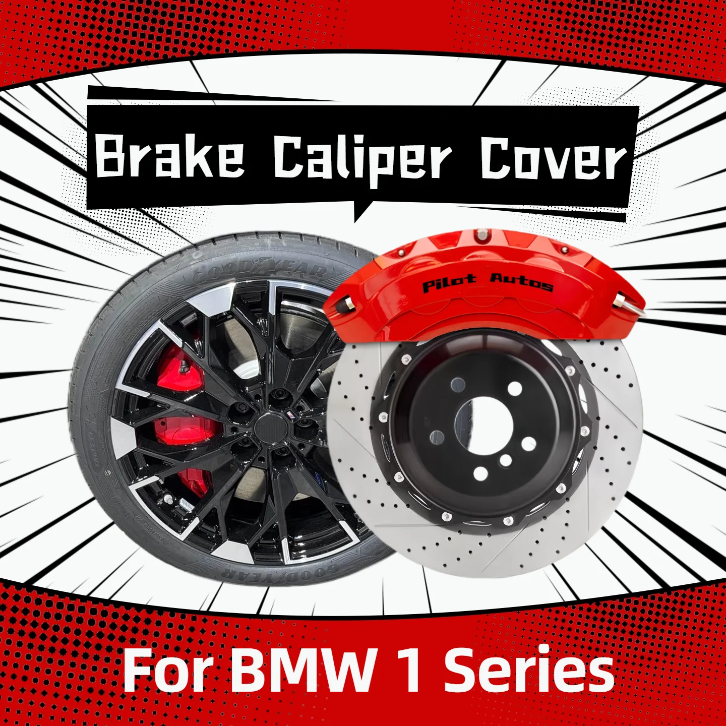For BMW 1 Series Car Brake Caliper Cover Wheel Exterior For BMW 1 Series 2.0T M Coupe Convertible M135i M140i xDrive eDrive
