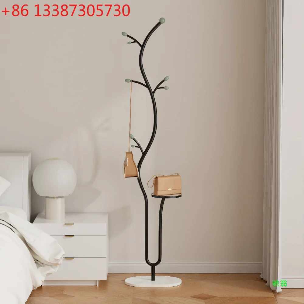 

Cream household bedroom coat rack hanger floor storage vertical foyer hanger