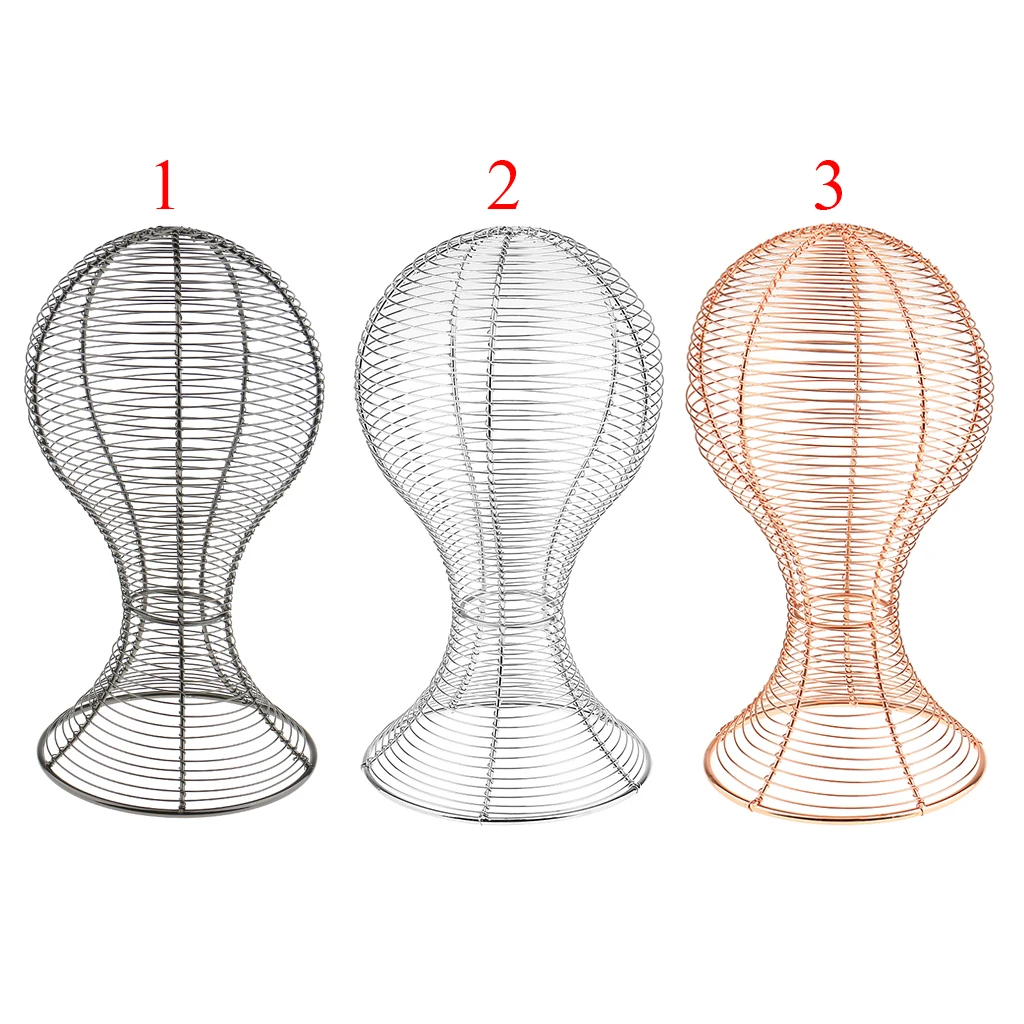 Freestanding Hat Holder Display Iron Wig Stand Rack for Home Bedroom Hat Hanger and Storage