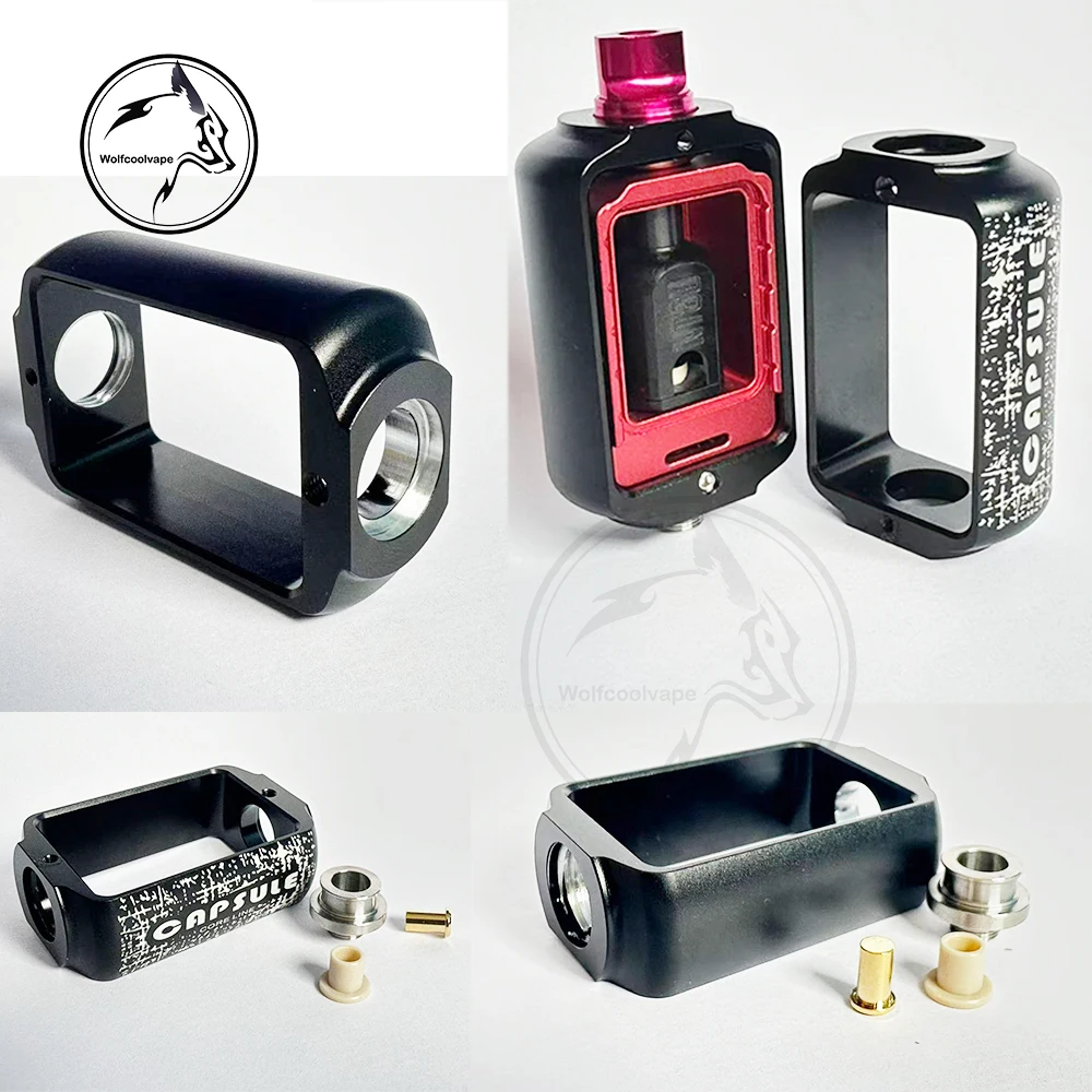 Wolfcoolvape Capsule Vape Replacement Boro Tank to 510 Adapter RBA Bridge Tank Atomizer for box mod vape kit view 2