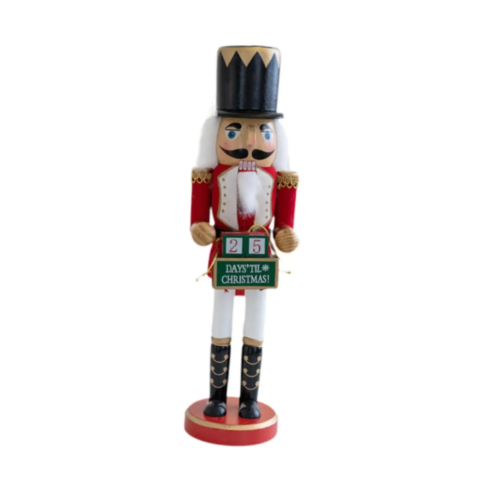 

Nutcracker Ornament Christmas Decoration Collectible Table Centerpiece Sculpture for Fireplace Festival Shelf Party Favors Xmas