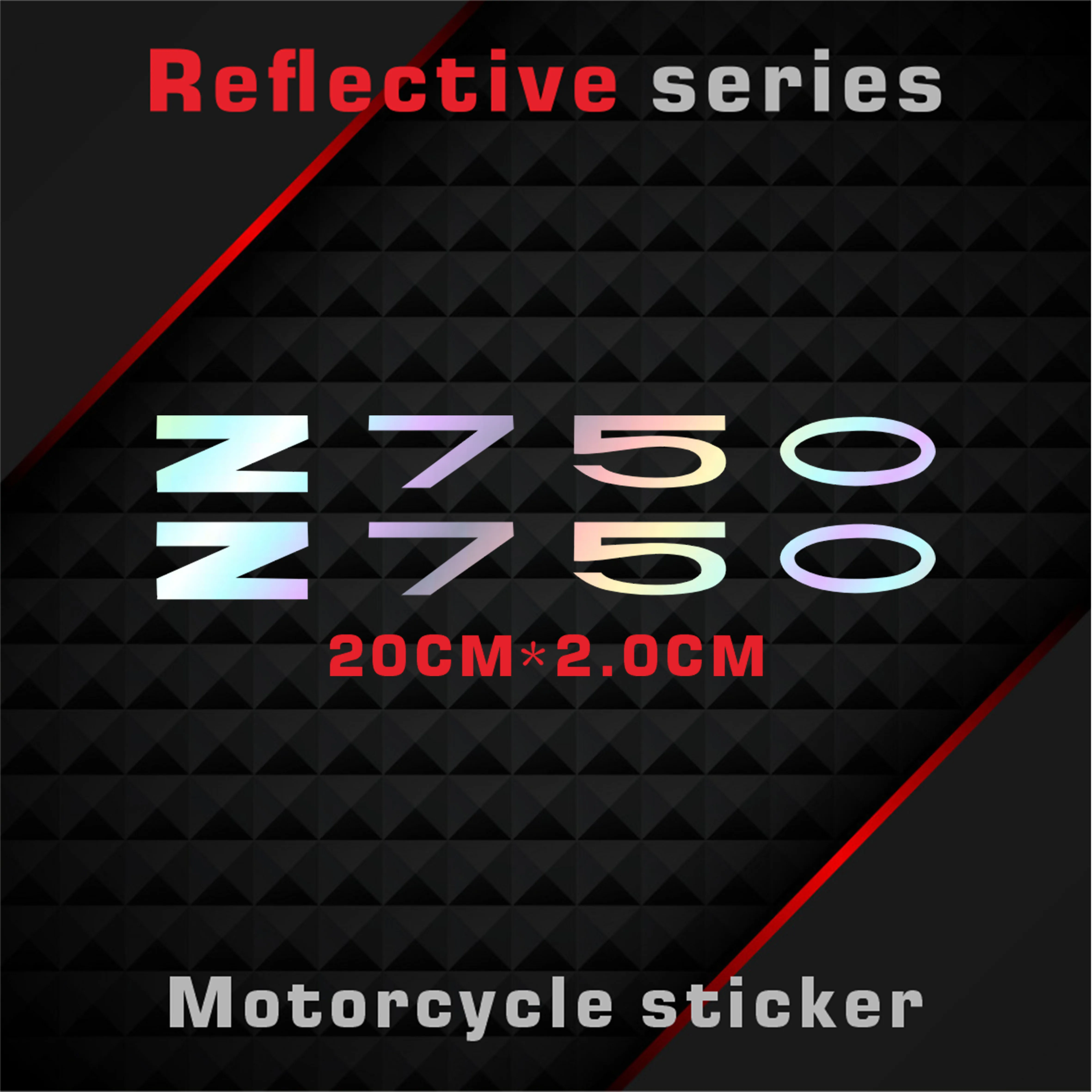 

New Motorcycle Stickers Body Reflective Waterproof Body fuel tank logo sticker Kit For Z750 Decorative stickers