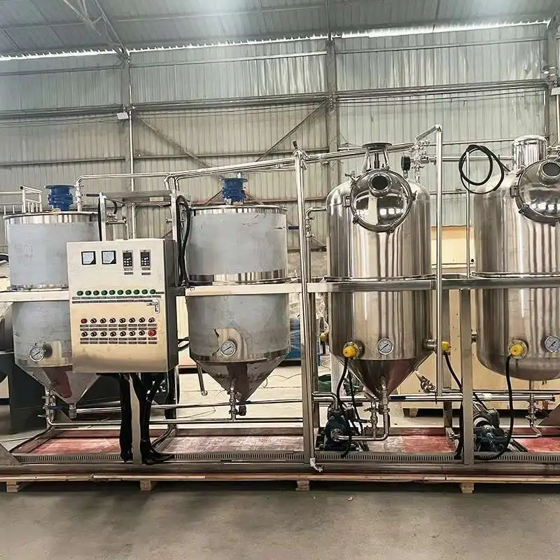 Customized Fully automatic refining equipment for oil plants,edible oil refining production line