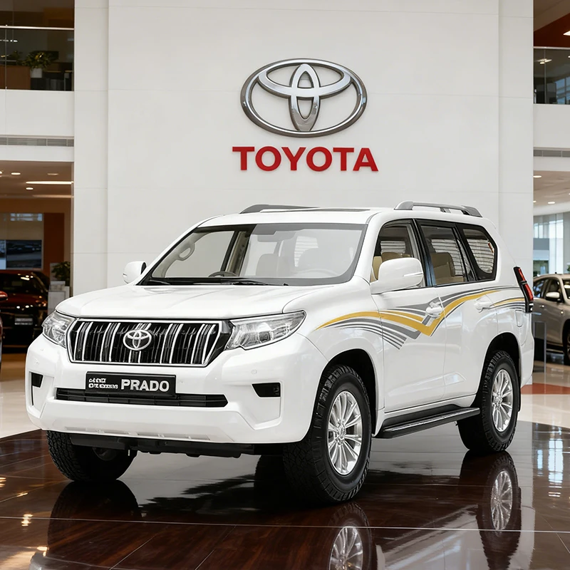 

1:24 Toyota Land Cruiser Prado SUV, модель автомобиля из сплава, игрушечный автомобиль, литье под давлением, металлическое литье, звуковой и световой автомобиль, игрушки для детей, автомобиль